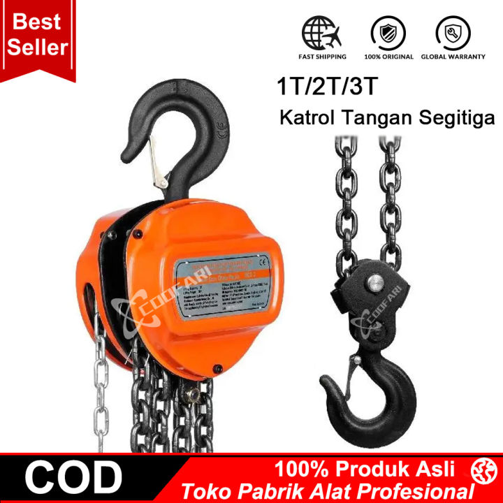 Chain Block 2 Ton X 6 Meter Kerekan Takel Manual Katrol Alat Angkat