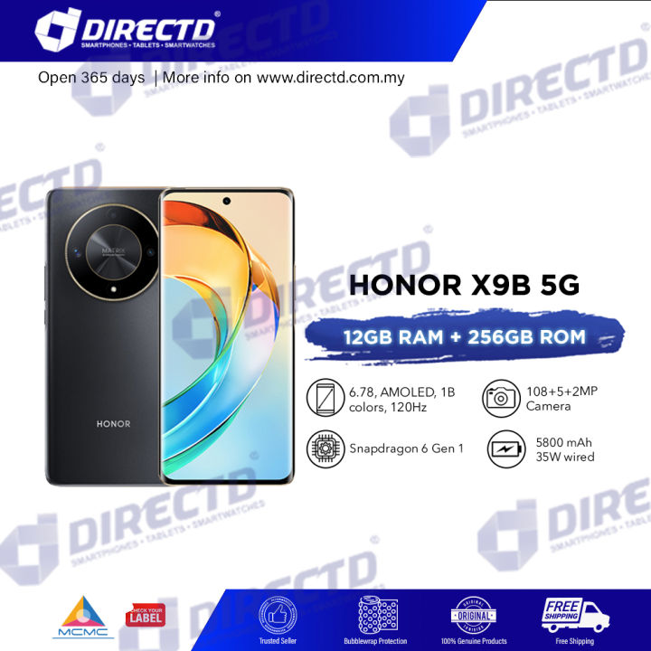 READY STOCK HONOR X9b 5G 12GB RAM 256GB 512GB ROM 1 Year