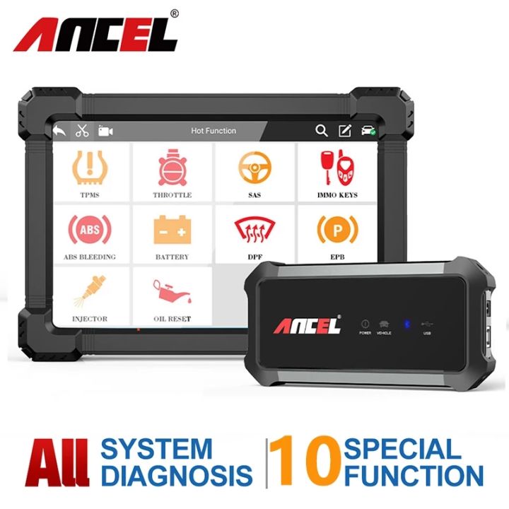 Ancel X X Hd Obd Full System Scanner With Ecu Coding Active Test Srs