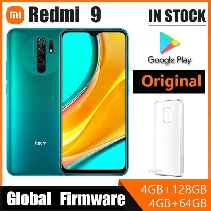 Xiaomi Redmi 9 Smartphone 95 New 6 128GB Original Cellphone Helio G80