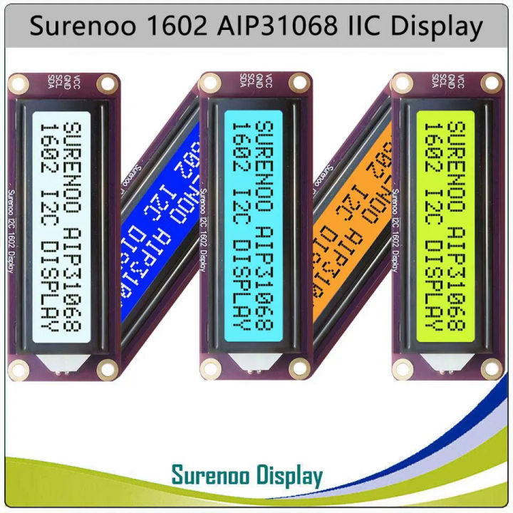 162 16X2 1602 AIP31068 Serial I2C IIC Character LCD Module Display