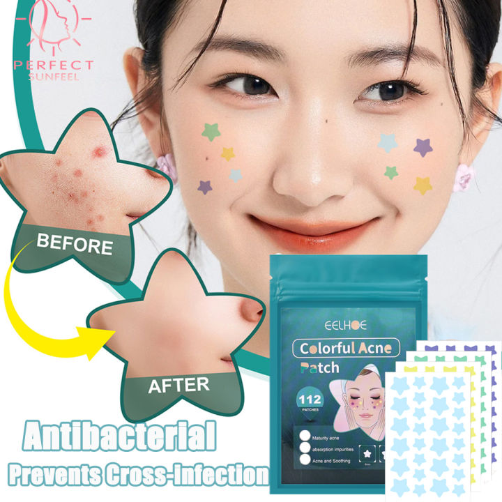 112 336pcs Colorful Pimple Patches Beauty Acne Tools Star Shaped