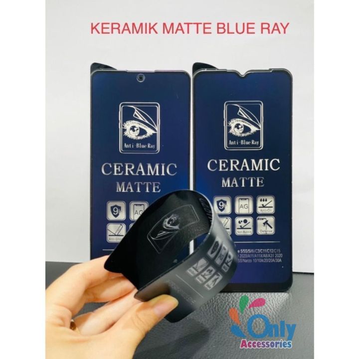 Oac Tempered Glass Blue Matte Keramik Tg Blue Ceramic Infinix Smart