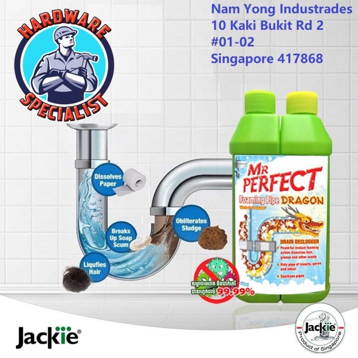 Mr Perfect Foaming Pipe Dragon Drain Declogger Drain Unblocker