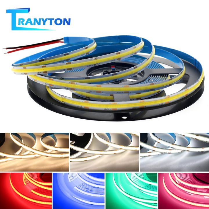 ஐ DC12V 24V White Warm White Red Blue Green COB LED Strip High