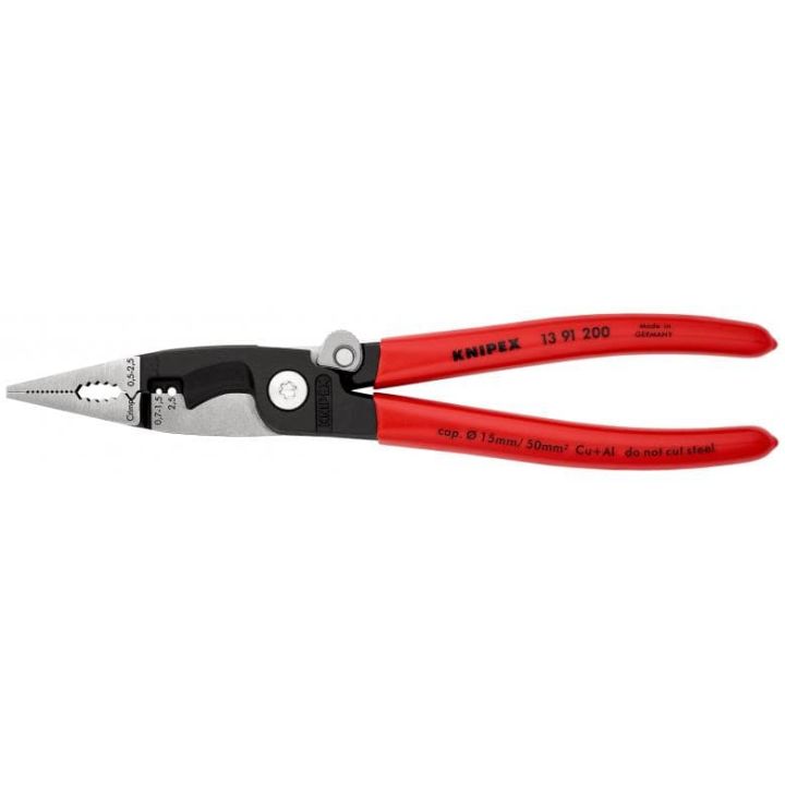 KNIPEX Tools 13 91 200 Pliers For Electrical Installation With Opening