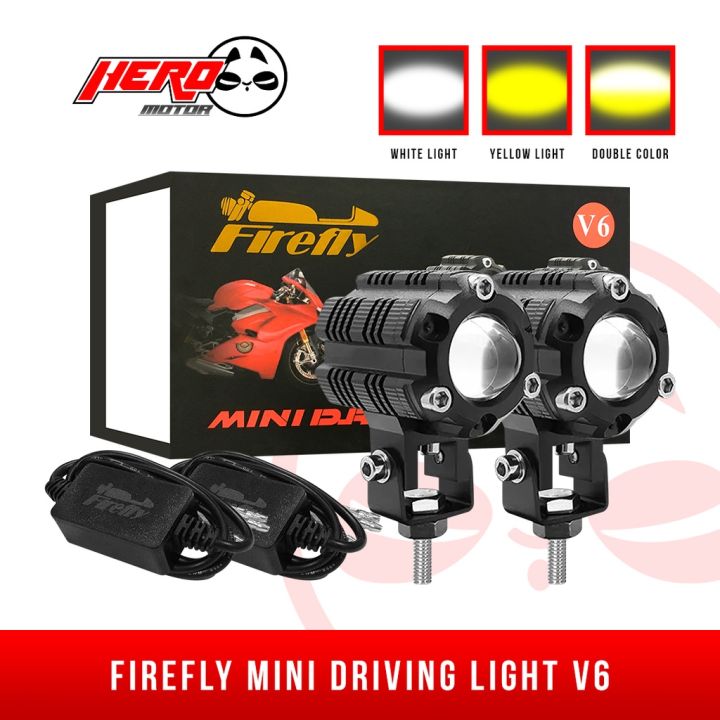 Firefly Brand Mini Driving Light V High And Low Beam White And Yellow