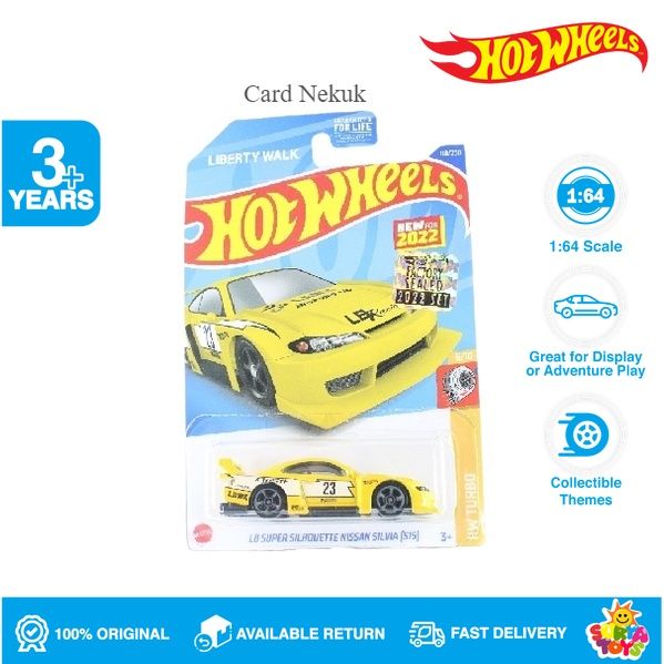 Hot Wheels LB Super Silhouette Nissan Silvia S15 LBWK Yellow Factory Sealed 2022 Lazada