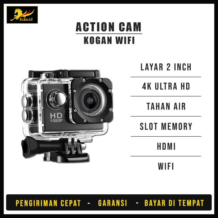 Kamera Vlogger Kogan Wifi K Ultra Hd Camera Action Waterproof