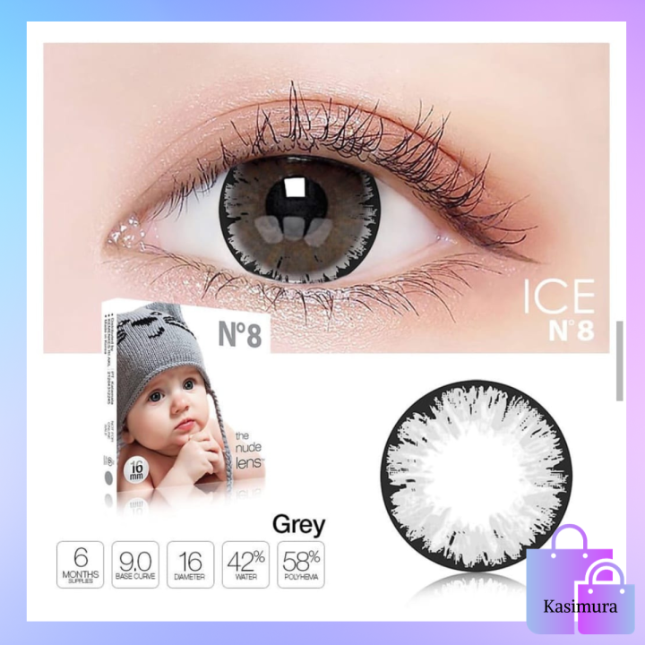 Oftlens Ice N Color Big Eyes Normal Dia Mm Cod Free Lenscase