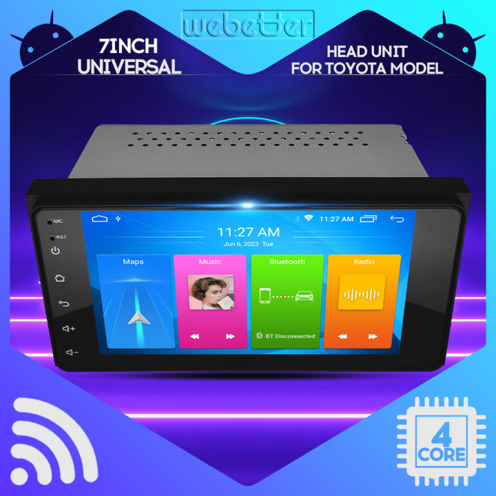 WeBetter TopNavi 7inch 2Din 4Core IPS Full Touch Android Car Radio