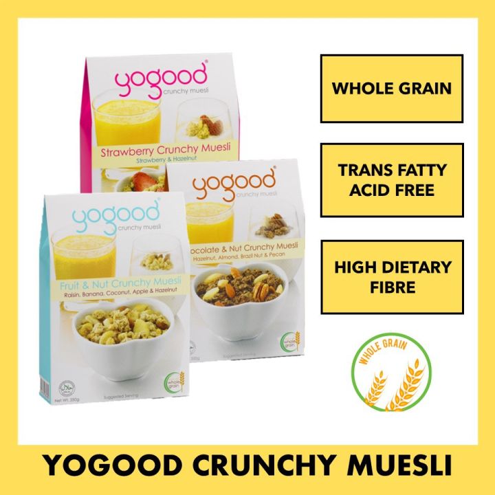 Yogood Crunchy Muesli G Choc Nut Strawberry Fruit Nut