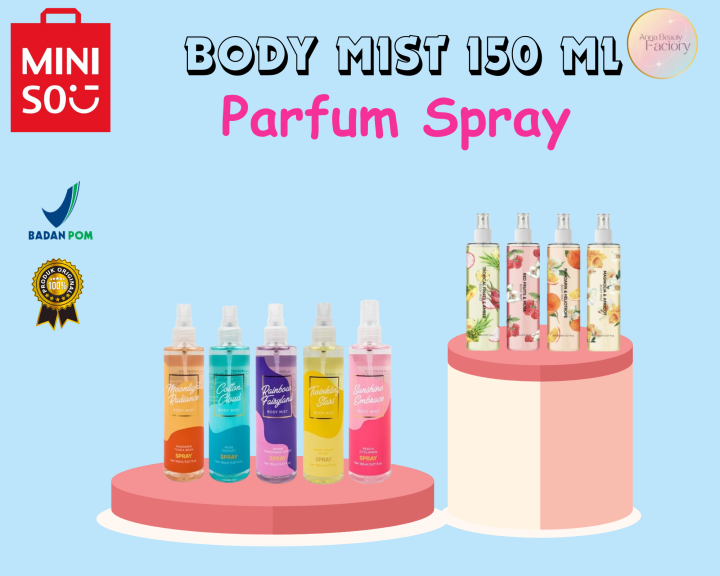 Miniso Body Mist Ml Fragrance Spray Eau De Body Spray Serries Perfum