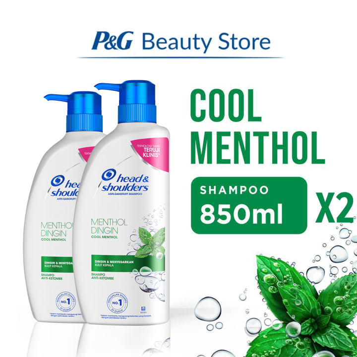 Head Shoulders Shampoo Anti Dandruff Cool Menthol Hair Care Ml Duo