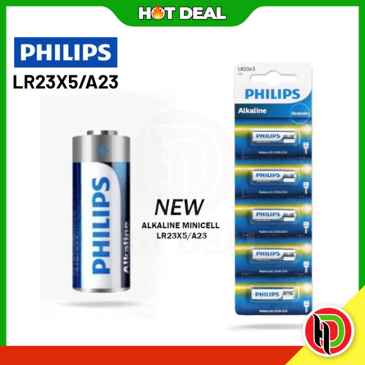 Hotdeal 5 Pcs Per Pack Philips LR23 A23 Long Lasting High