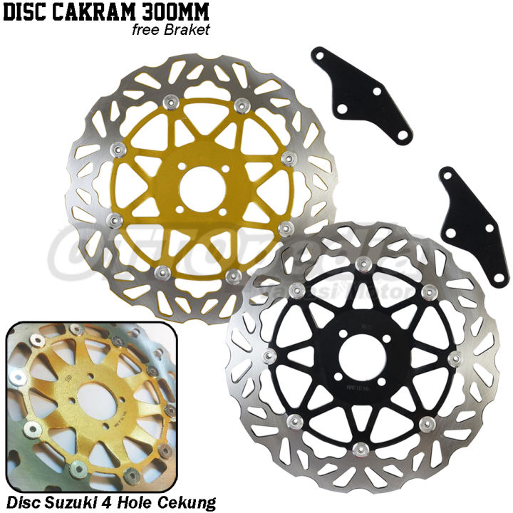 Piringan Cakram Disc Brake Depan Model Daytona Flower Tornado Shogun