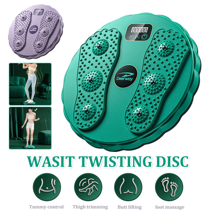 Free Ship Ready Stock Waist Twist Disc Abs Twister Board With Digital