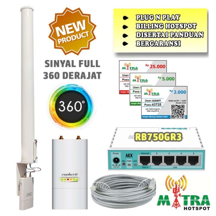 Paket Usaha Wifi Hotspot Rt Rw Net Km Derajat Rb Gr Lazada