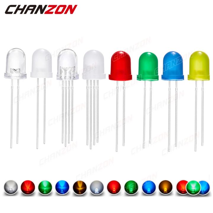 Hot Demand Pcs Mm Led Diode White Red Green Blue Rgb Tricolor