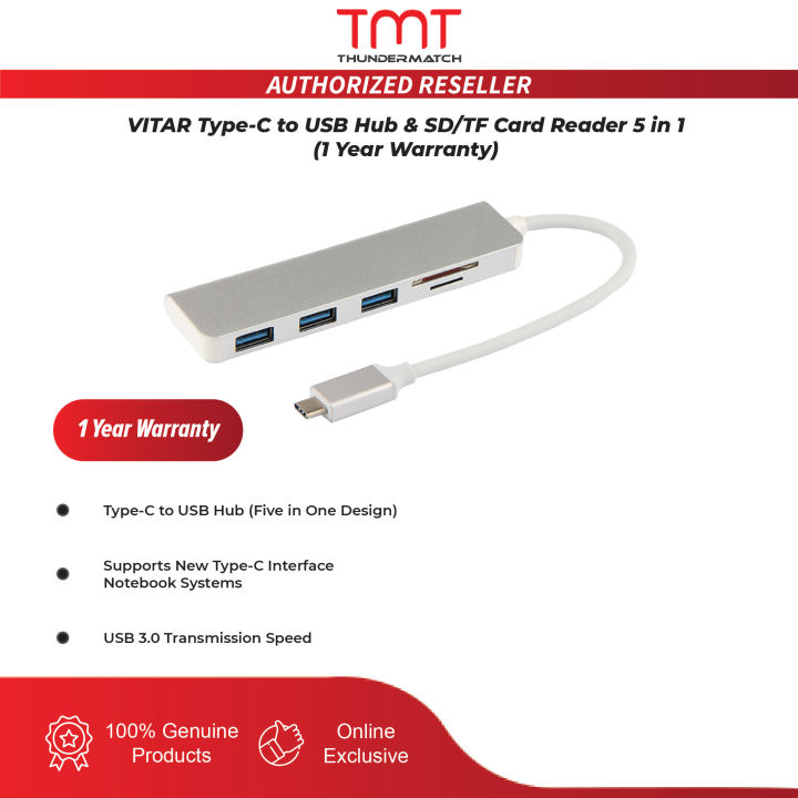 Vitar Type C To Hdmi Hub In S Usb Hub Sd In S