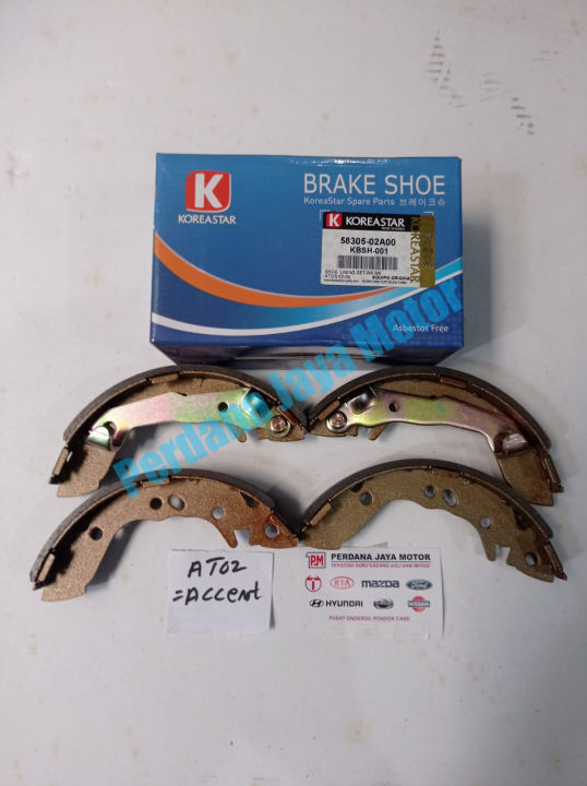 Brake Shoe Kampas Rem Belakang Hyundai Atoz Accent Kia Visto Lazada