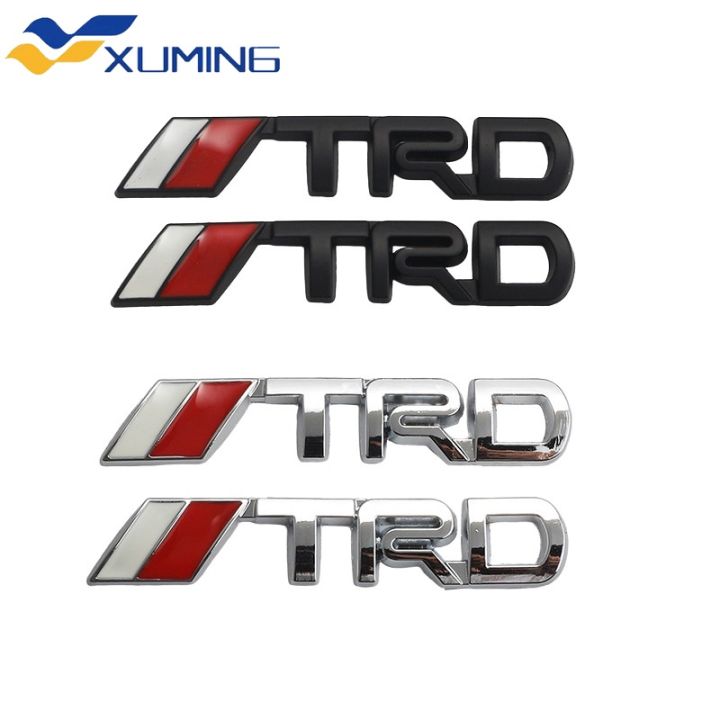 Xuming 1 Car Styling Black And Silver 3D Car TRD Logo Emblem Badge