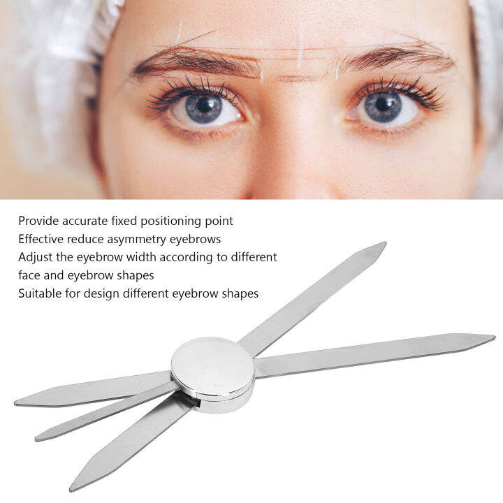 Eyebrow Makeup Caliper Ruler Point Positioning Symmetrical Eyebrow