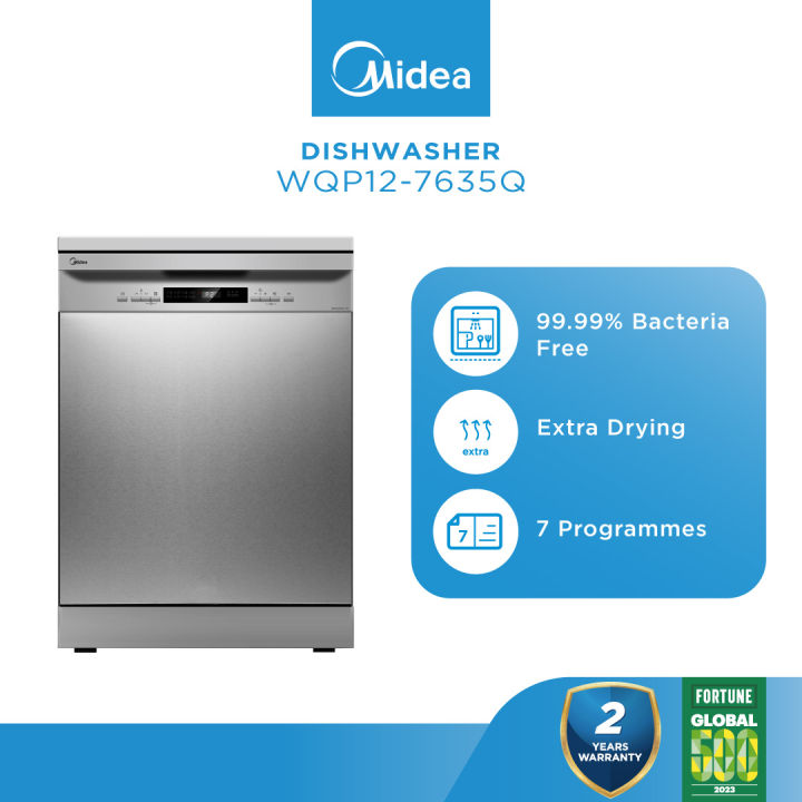 Midea Wqp Q Free Standing Dishwasher With Place Settings Lazada