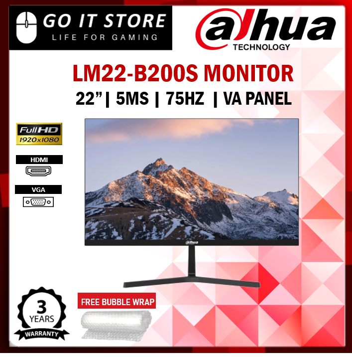 Dahua 21 45 LM22 B200S 75hz 5ms VA FHD Monitor With Built In Speaker