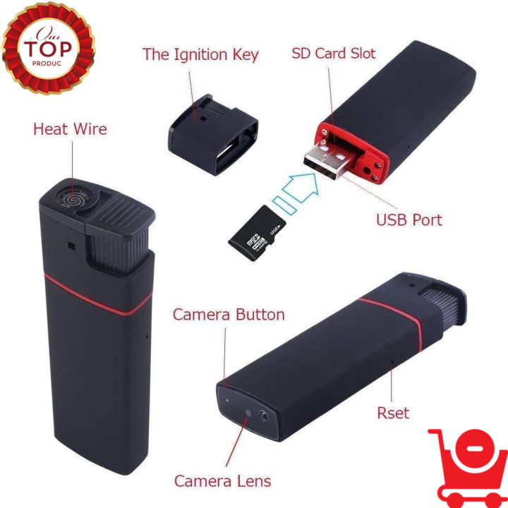 DV Lighter Camera EVKVO Full HD 4K 8MP Mini Camera Nanny DVR USB