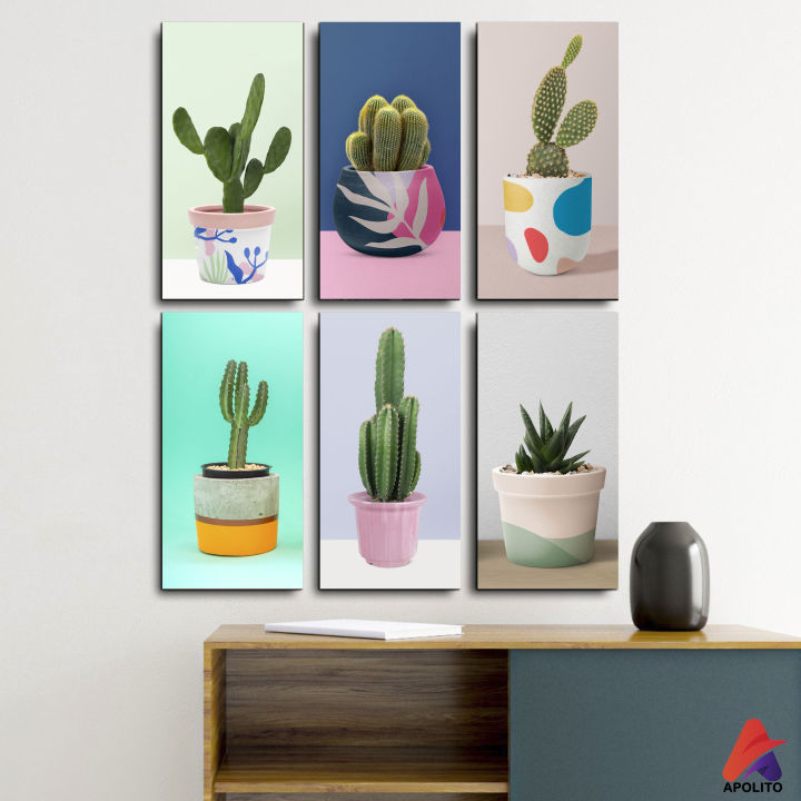 APOLITO HIASAN DINDING KAKTUS AESTHETIC 10X20 WALL DECOR HIASAN