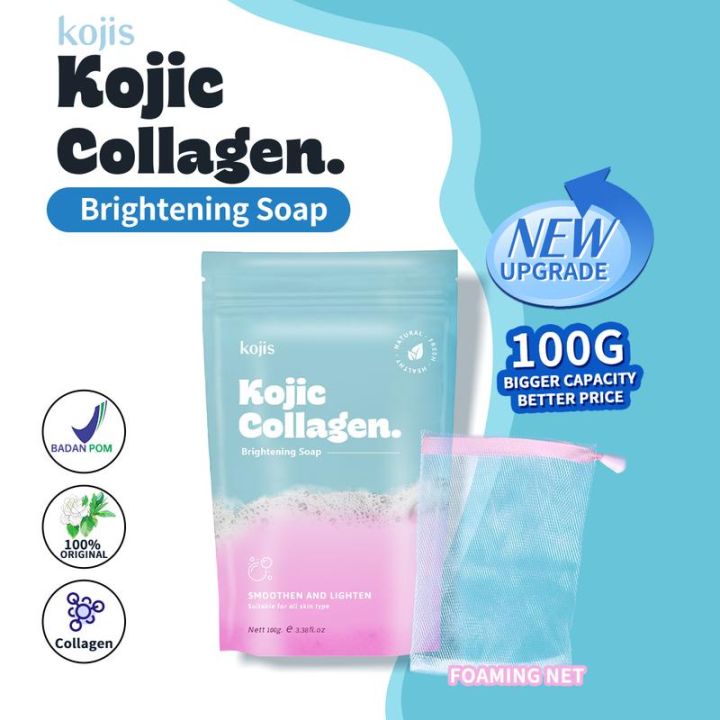 Ready Stock BPOM Kojis Kojic Collagen Brightening Soap 100g ORI 100