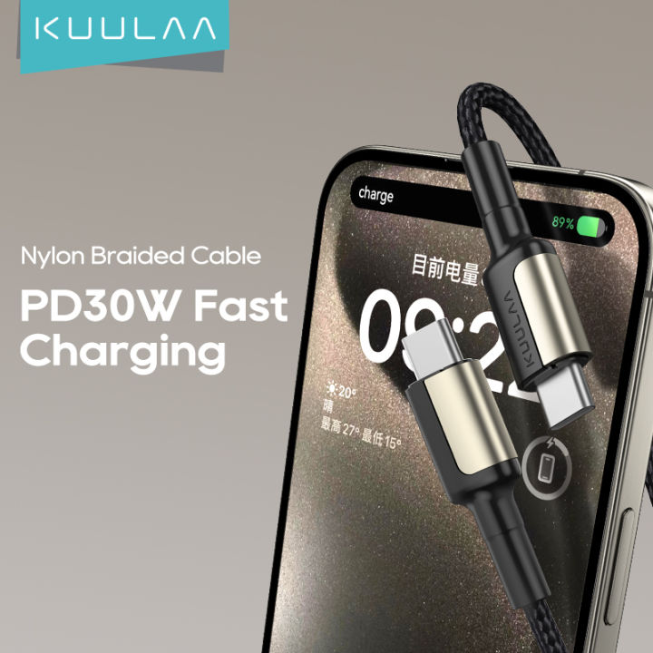 Kuulaa Usb Type C To Usb Type C Cable W Pd Fast Charging Cable W