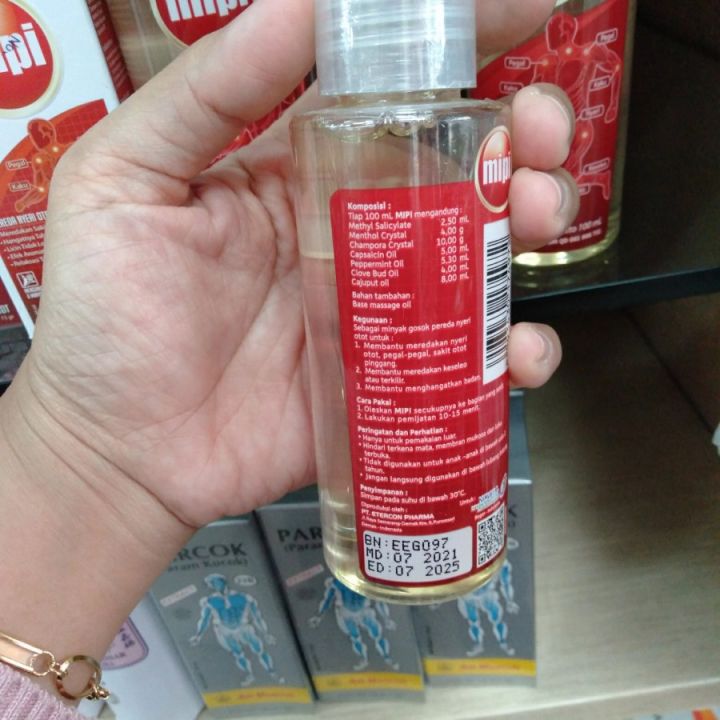 MIPI Minyak Pijit Pereda Nyeri 100 ML Baru Tanpa Dus Lazada Indonesia