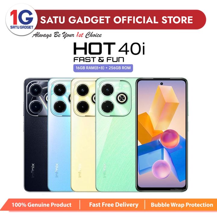 Infinix Hot 40i 8GB 256GB Original Malaysia Set Lazada