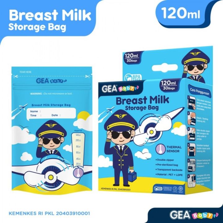 Gea Baby Kantong ASI Breast Milk Storage 120ml Lazada Indonesia