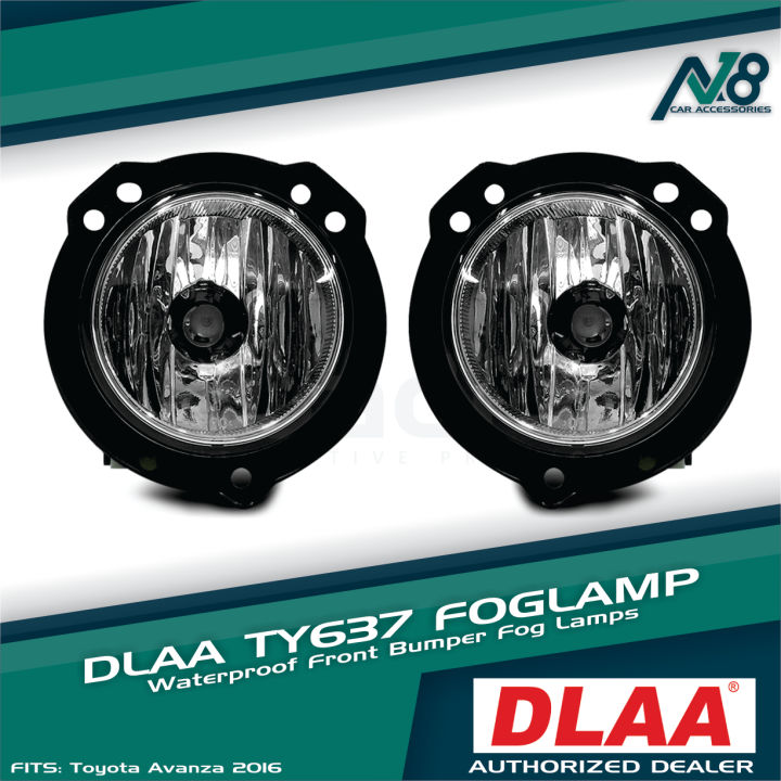 Dlaa Genuine Fog Lamp Toyota Avanza H V W With Wiring Kit