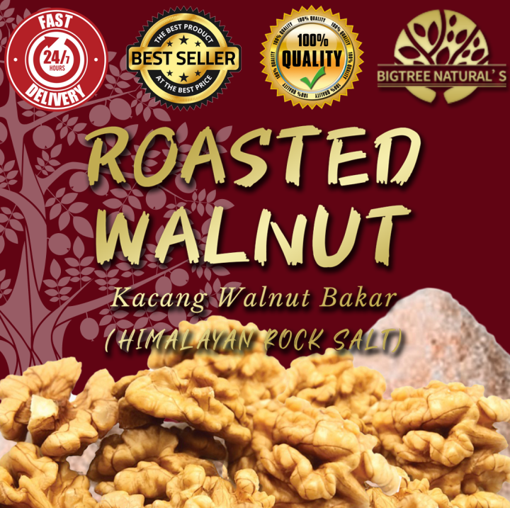 Bigtree Natural S Salted Roasted Walnut Kacang Otak HIMALAYA ROCK