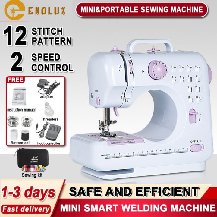 Enolux FHSM 505A Pro Upgraded 12 Sewing Portable Mini Sewing Machine