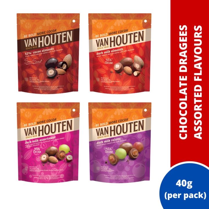 Van Houten Dark Milk Chocolate Dragees Assorted Flavors G Lazada