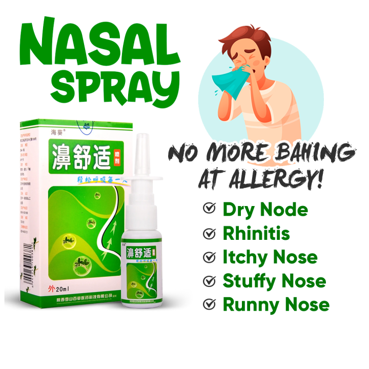 Original Nasal Spray For Allergic Rhinitis Sinusitis Clogged Nose