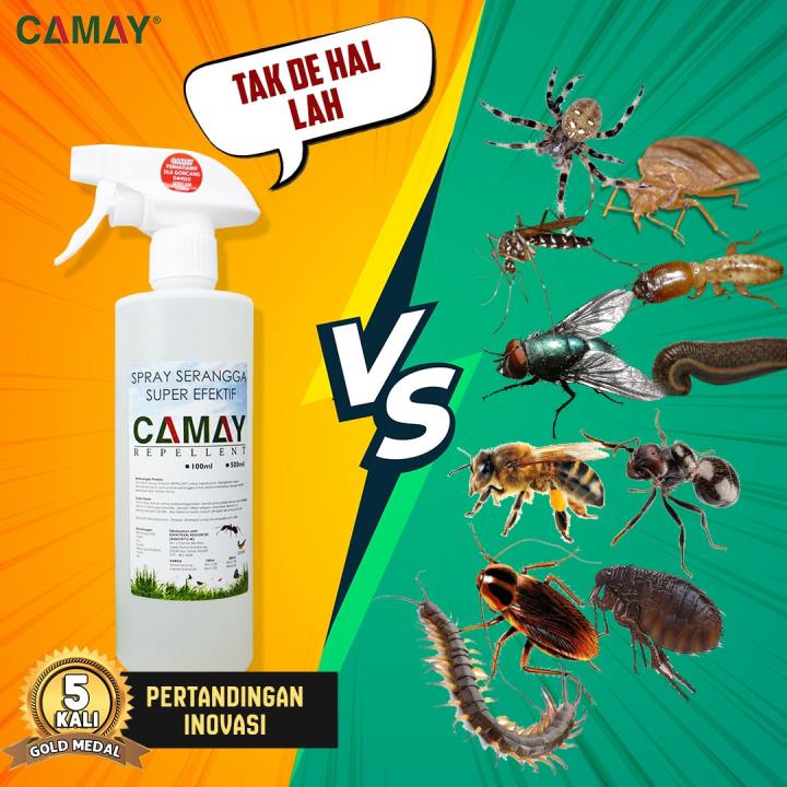 Spray Serangga Semut Kayap Charlie Camay Repellent 200ml 500ml