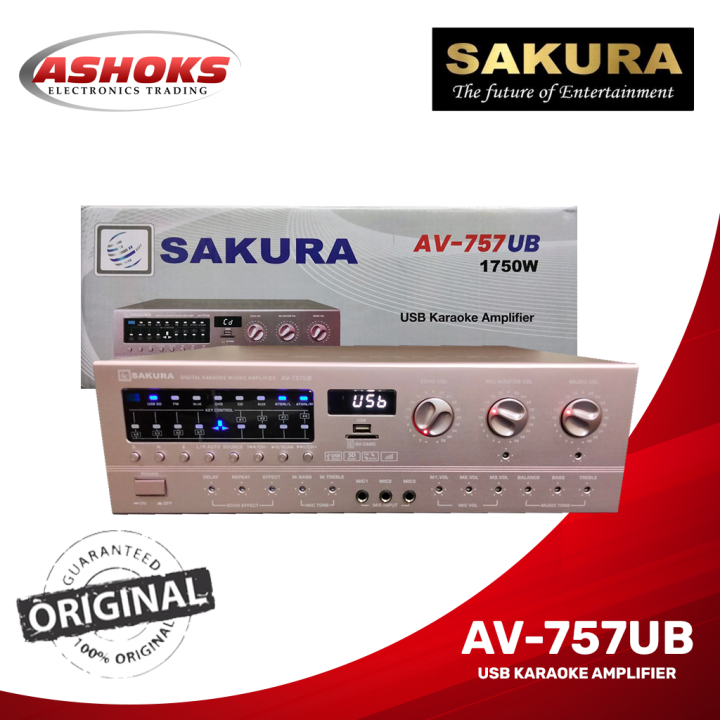 Sakura Av Ub Amplifier W X Usb Karaoke Amplifier Sakura