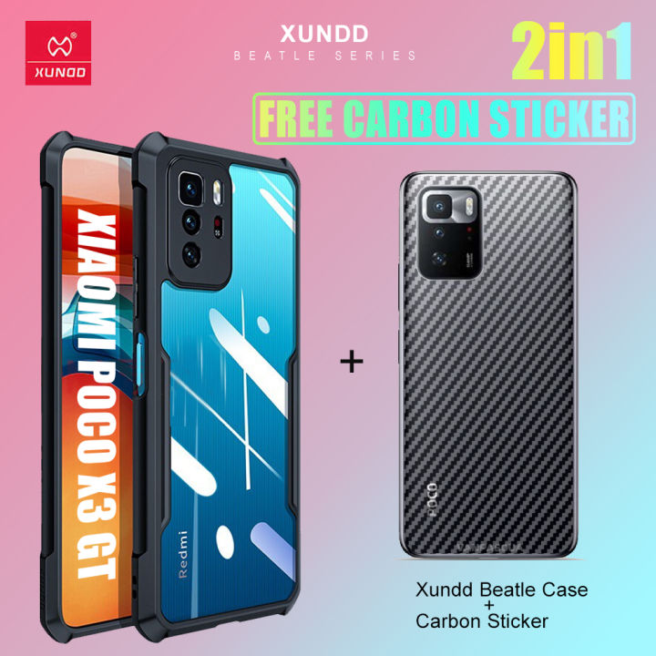 Xundd Beatle Free Clear Hybrid Shock Proof Case For Xiaomi Poco X Gt