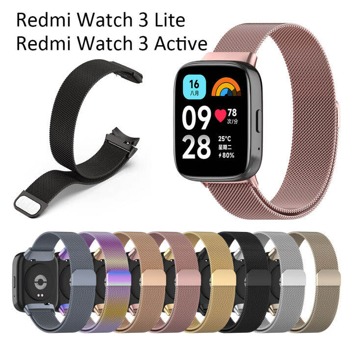 For Redmi Watch Active Lite Strap Metal Loop Smart Watch Band Straps