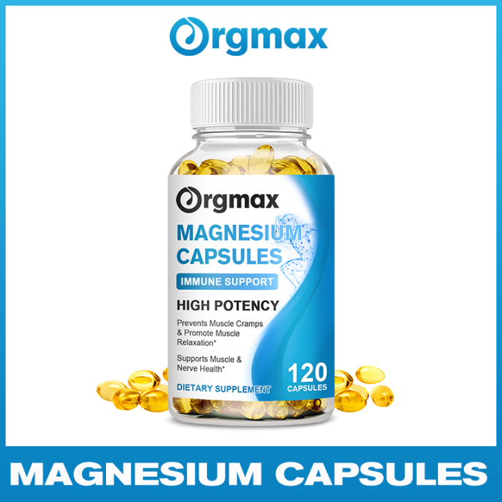 Orgmax Magnesium Capsules 400mg Maximum Absorption Mineral Supplement