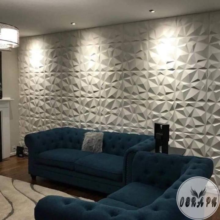 50x50 3D Wallpaper Diamond Design PVC Decorative Wall Panel Mural PVC