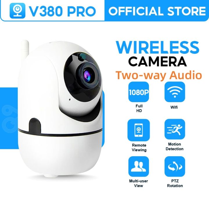 V380 Pro Smart CCTV Camera 1080P Wifi 8MP Connect To Cellphone Night