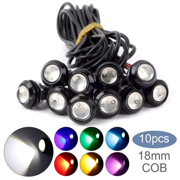 Pcs Mm Car Eagle Eye Light Drl Led Daytime Running Lights Backup