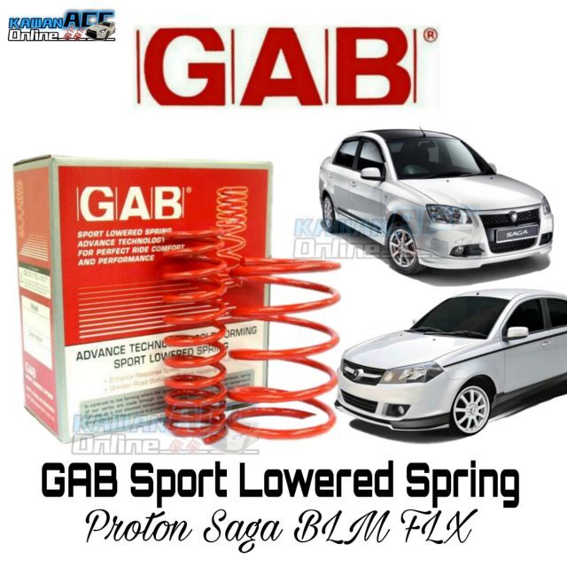 Gab Sp Series Sport Lowered Spring Proton Saga Blm Flx Vvt Savvy Lazada